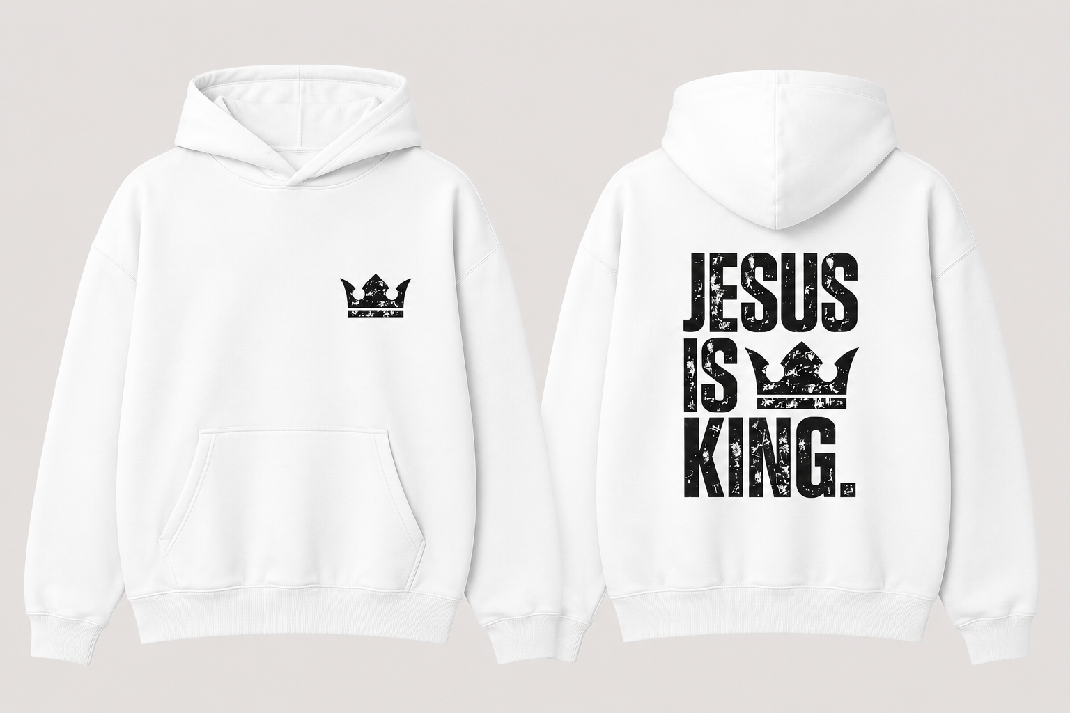 Moletom Canguru Premium Jesus Is King