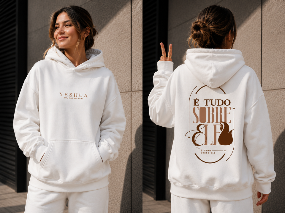 Moletom Canguru Yeshua "You Are Enough" | É Tudo Sobre Ele