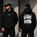 Moletom Canguru Premium | Até Que o Senhor Venha | 1 Coríntios 4:5