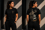 Camiseta Premium 30.1 Cristã João 3:16 "Foi Por Você"