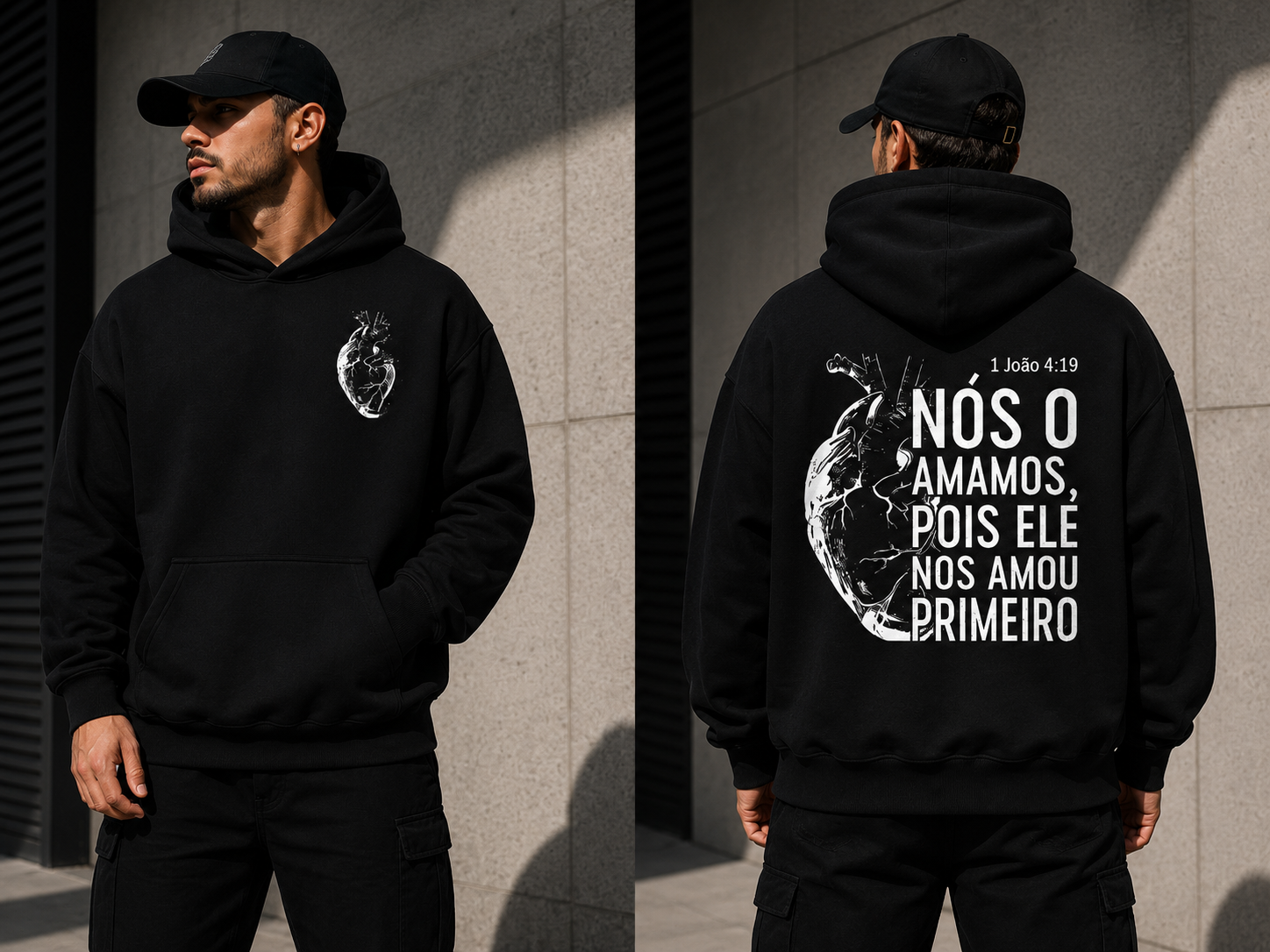 Moletom Canguru Premium Nós O Amamos | 1 João 4:19