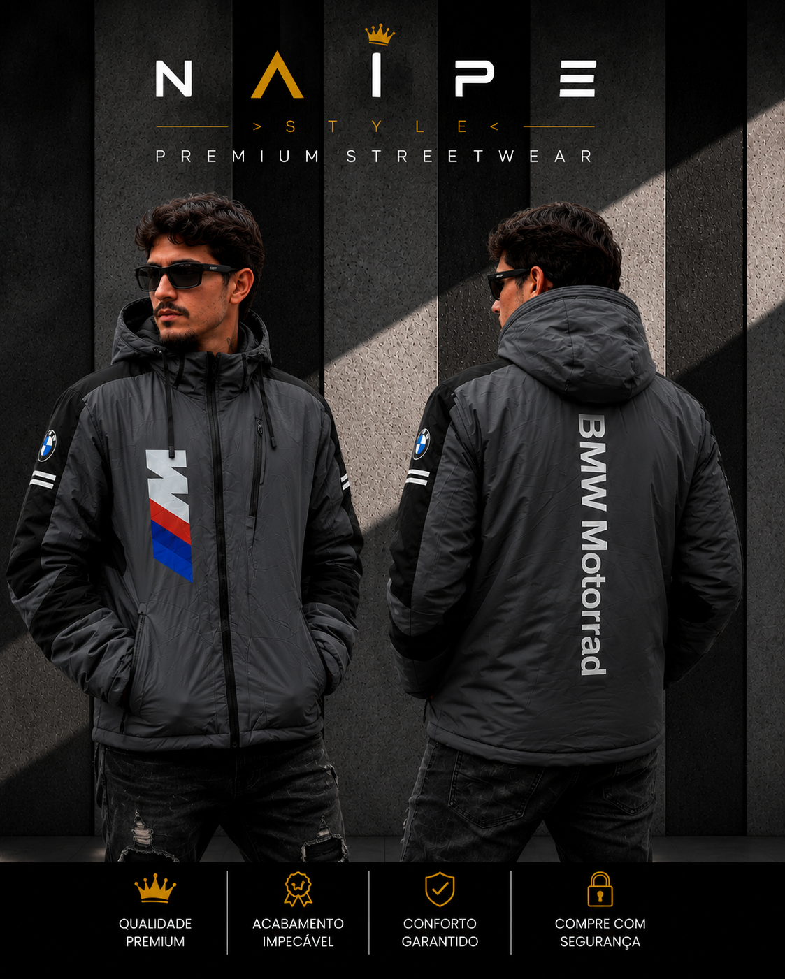 Bobojaco Masculino BMW Motorrad Premium Forrado