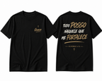 Camiseta Premium 30.1 Cristã Filipenses 4:13 – Tudo Posso Naquele Que Me Fortalece
