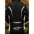Jaqueta Alpinestars Preto e Branco com Capuz Forrada Peluciada
