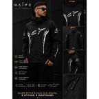 Jaqueta Alpinestars Preta e Cinza com Capuz Forrada Peluciada