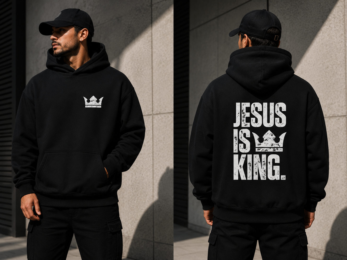 Moletom Canguru Premium Jesus Is King