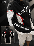 Jaqueta Alpinestars Vermelha Branca com Capuz Forrada Peluciada