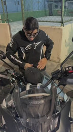 Jaqueta Alpinestars Preta e Cinza com Capuz Forrada Peluciada